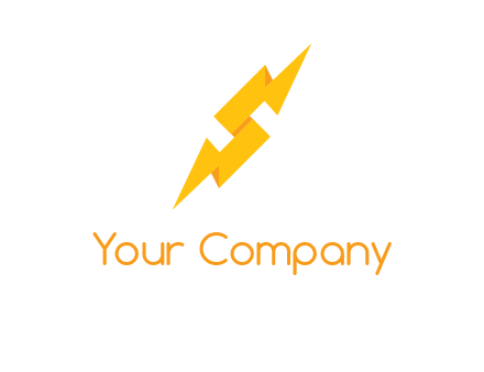 electric bolt in Letter s logo
