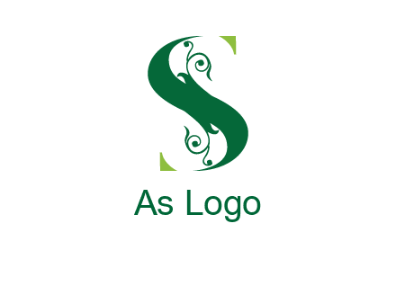 ornamental Letter S logo