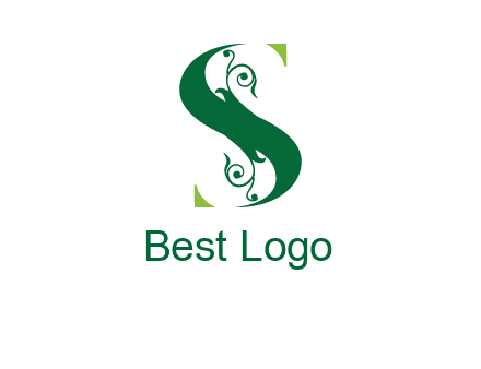 ornamental Letter S logo
