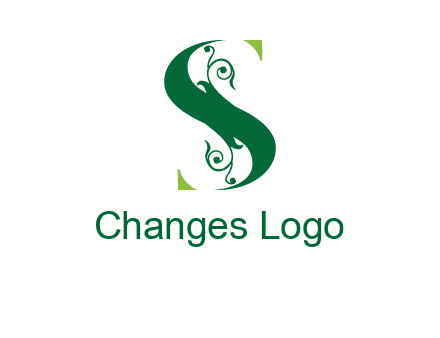 ornamental Letter S logo