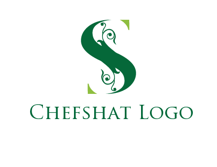 ornamental Letter S logo