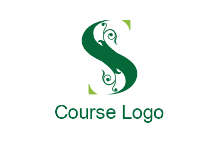 ornamental Letter S logo