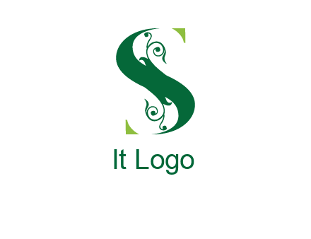 ornamental Letter S logo