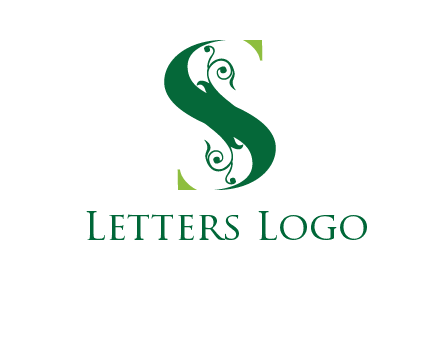 ornamental Letter S logo