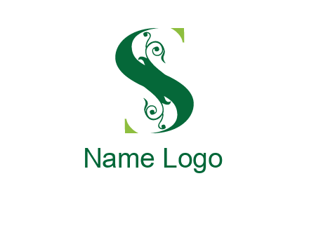 ornamental Letter S logo