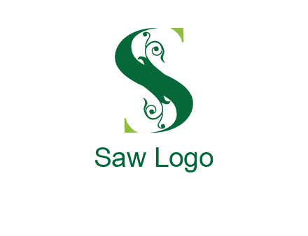 ornamental Letter S logo