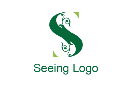 ornamental Letter S logo