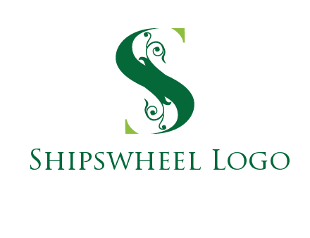 ornamental Letter S logo