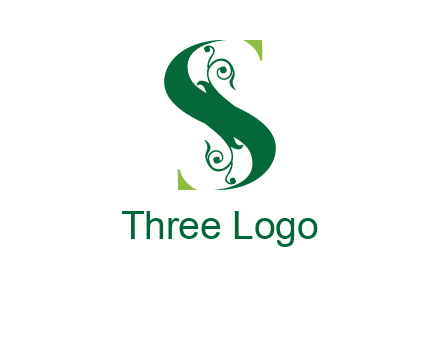 ornamental Letter S logo