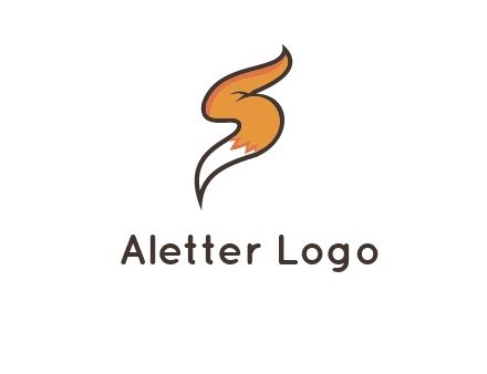 letter S fox tail logo