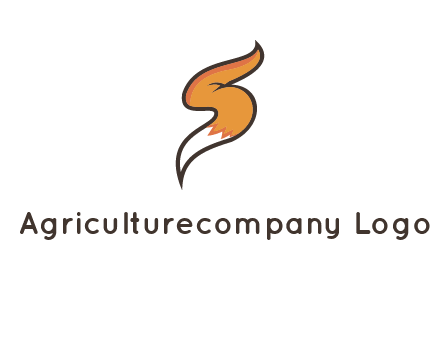 letter S fox tail logo