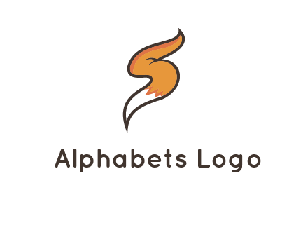 letter S fox tail logo