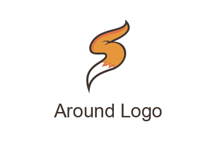 letter S fox tail logo