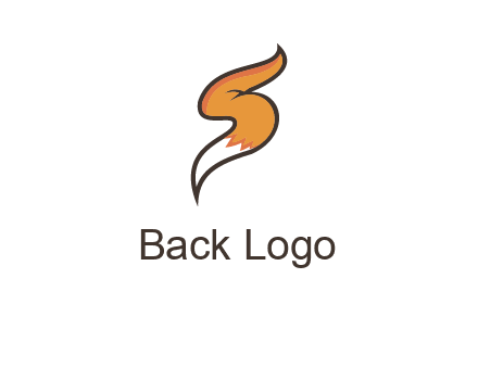 letter S fox tail logo