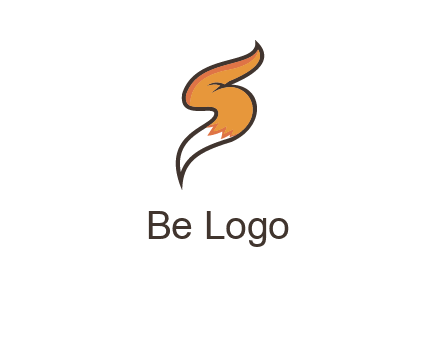 letter S fox tail logo