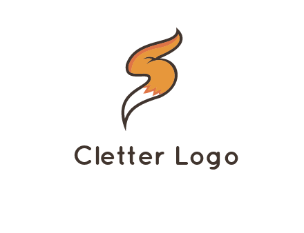 letter S fox tail logo