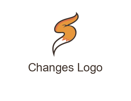 letter S fox tail logo