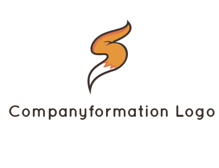 letter S fox tail logo