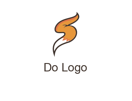 letter S fox tail logo