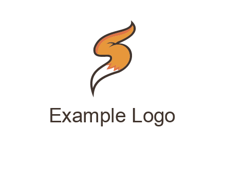 letter S fox tail logo