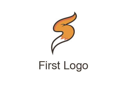 letter S fox tail logo