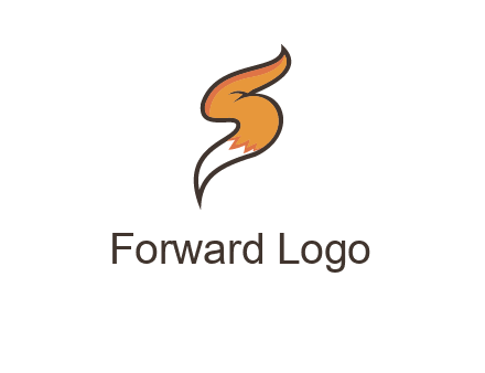 letter S fox tail logo