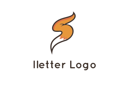 letter S fox tail logo
