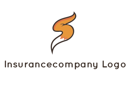 letter S fox tail logo