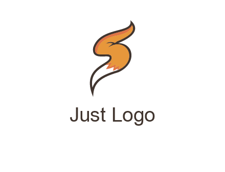 letter S fox tail logo