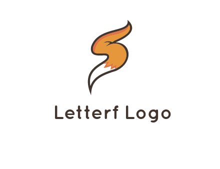 letter S fox tail logo