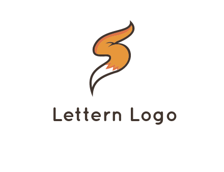 letter S fox tail logo
