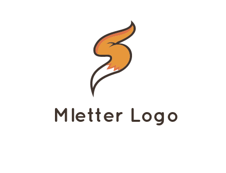 letter S fox tail logo