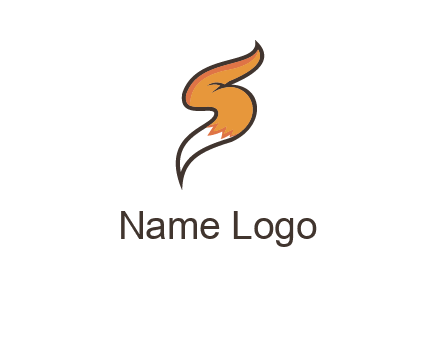 letter S fox tail logo