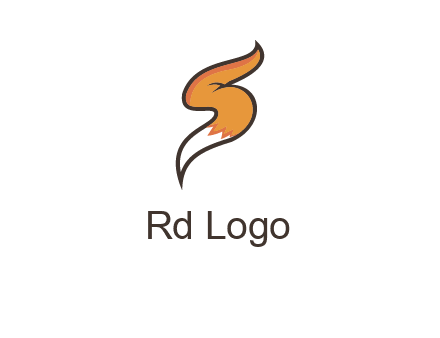 letter S fox tail logo