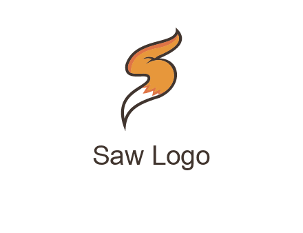 letter S fox tail logo