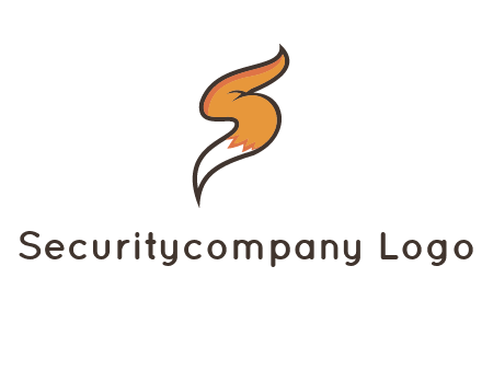 letter S fox tail logo