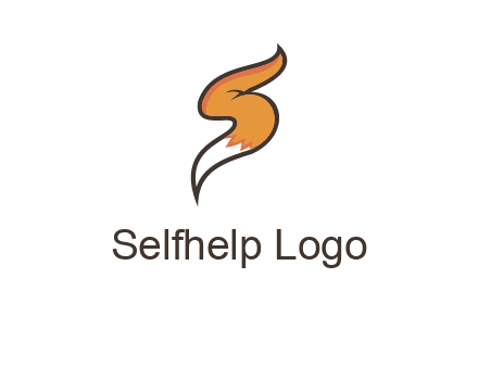 letter S fox tail logo