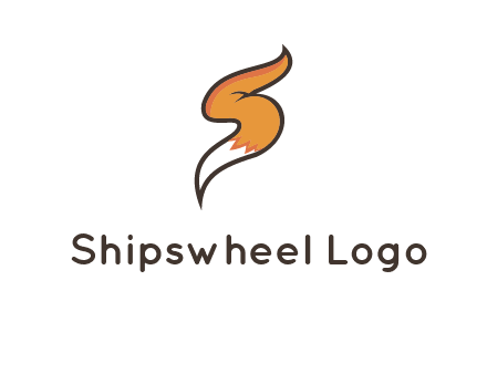 letter S fox tail logo