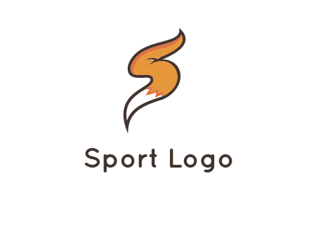 letter S fox tail logo