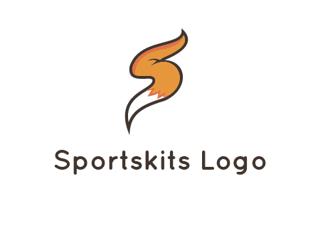 letter S fox tail logo