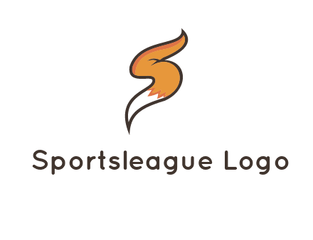 letter S fox tail logo