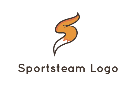 letter S fox tail logo