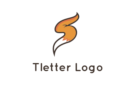letter S fox tail logo