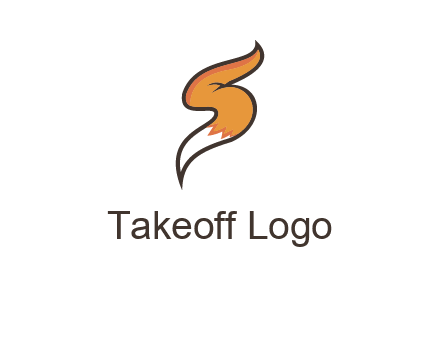 letter S fox tail logo