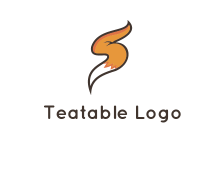 letter S fox tail logo