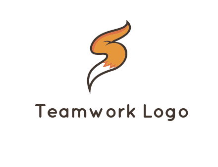 letter S fox tail logo