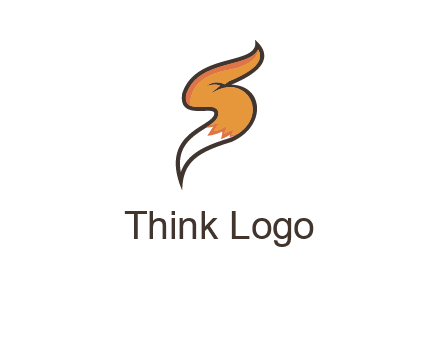 letter S fox tail logo