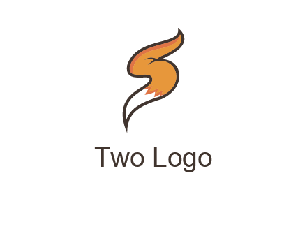 letter S fox tail logo