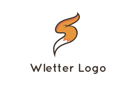 letter S fox tail logo