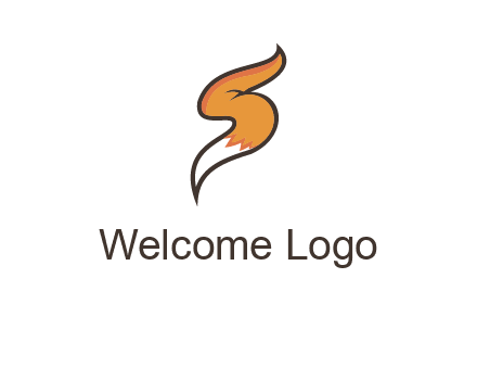letter S fox tail logo